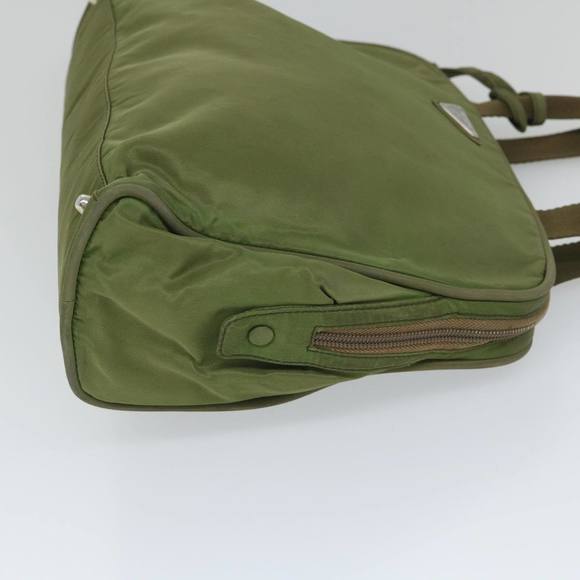 PRADA Hand Bag Nylon Khaki Auth 57260 - Picture 3 of 16